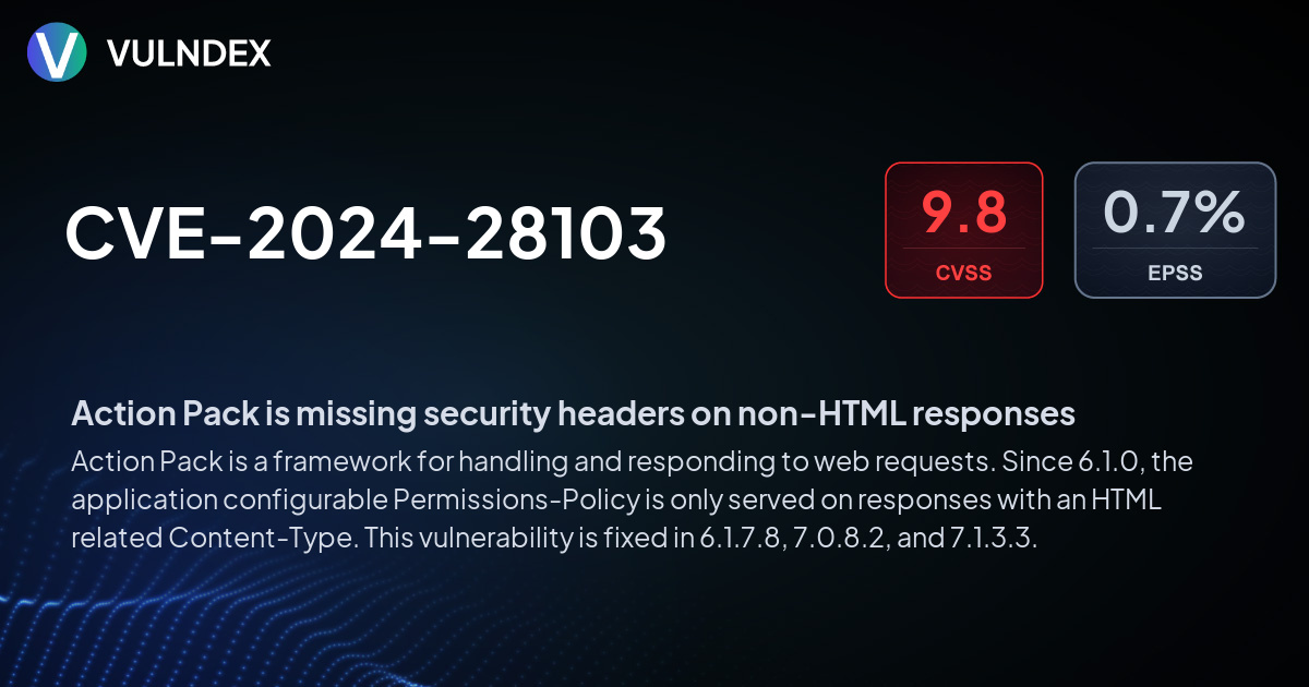CVE-2024-28103: Action Pack is missing security headers on non-HTML ...