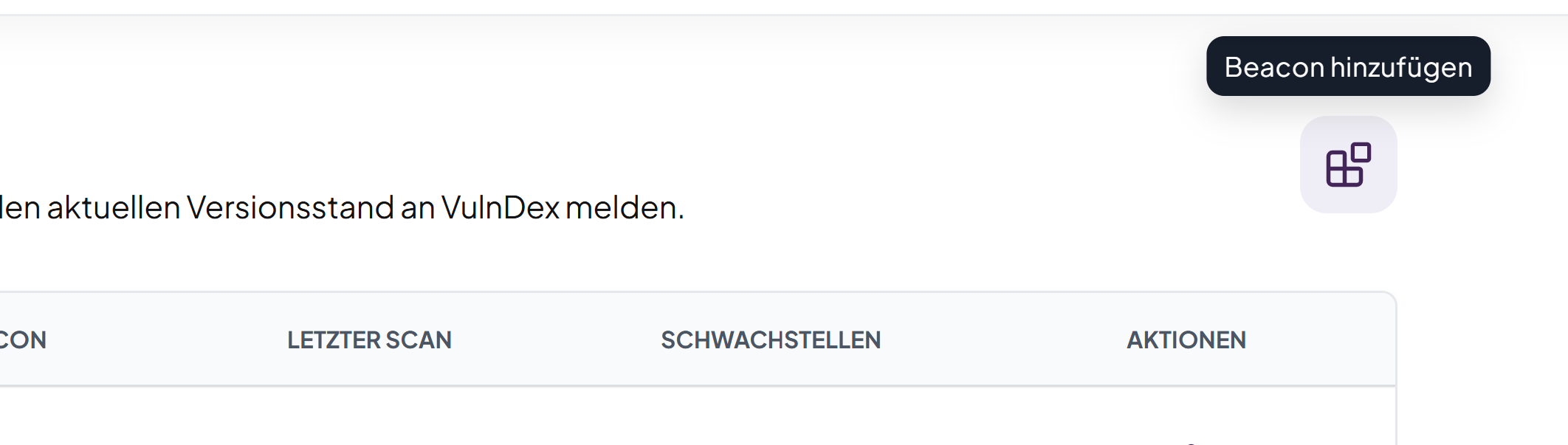 Neue Beacon-Integration erstellen