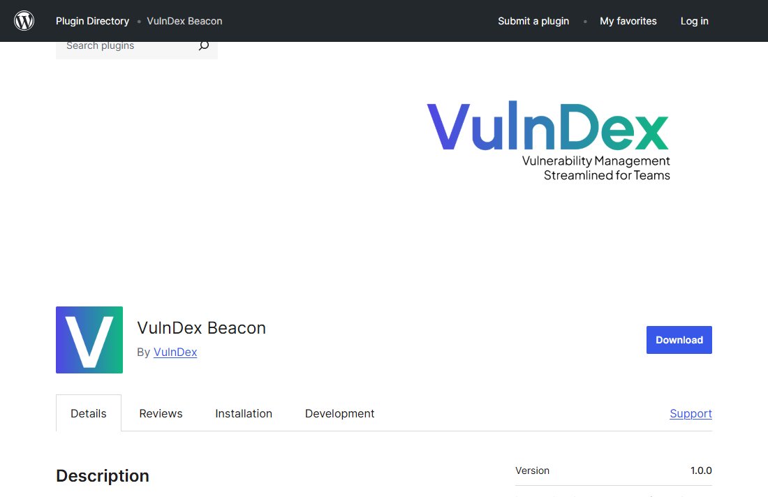 Installation eines Beacon direkt über den jeweiligen Store.